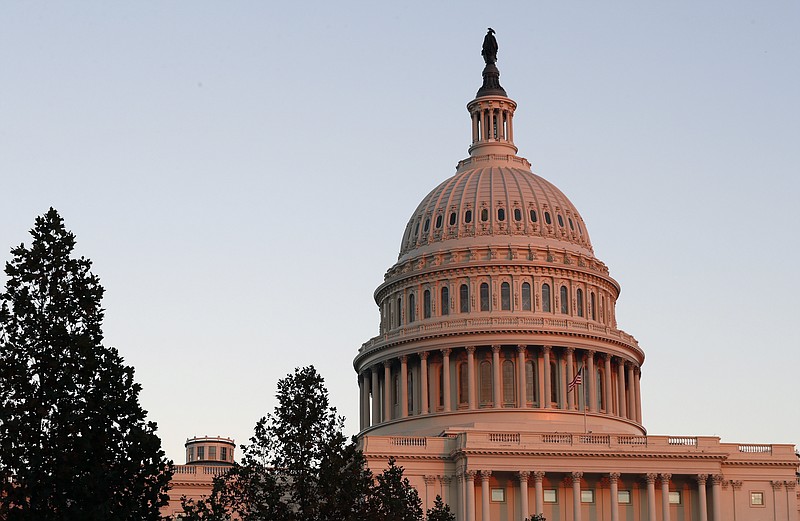 
              In this Nov. 18, 2016, photo, the U.S. Capitol dome is seen at sunset on Capitol Hill in Washington. President-elect Donald Trump promises big tax cuts, a border wall and massive spending on infrastructure. That’s a recipe for bigger deficits that fiscal conservative Republicans have railed against during President Barack Obama’s tenure. Trump’s agenda runs counter to years of promises by congressional Republicans to try to balance the federal budget. (AP Photo/Alex Brandon)
            