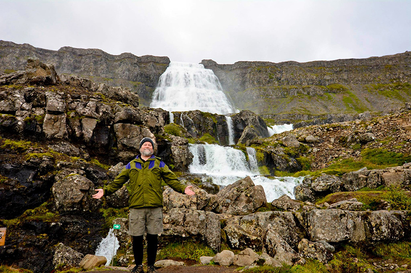 From rolling hills and rivers made of glacier melt to forlorn tundra, Steve Rogers describes Iceland as a photographer's paradise. When he snapped this photo of Dynjandi at around 2 a.m., the still sun lingered in the sky, refusing to set, as it does every summer in Iceland for around 40 to 50 days.