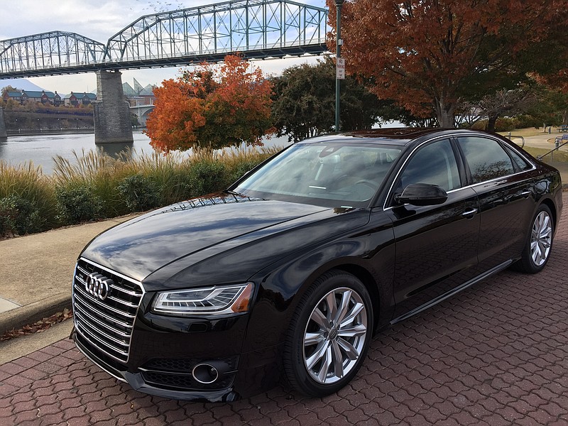 Audi's flagship A8 L sedan is the epitome of urban automotive style.


