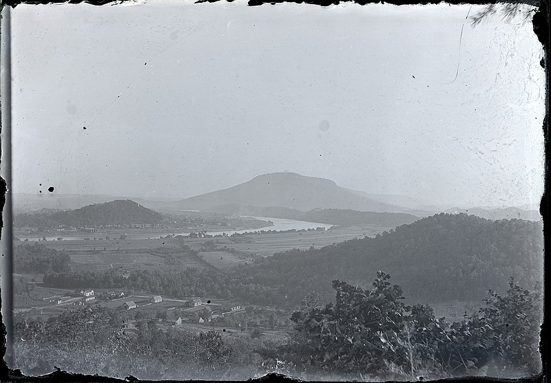 This photo from Picnooga's collection, originally taken in the late 1890s, depicts a view of Lookout Mountain and Cameron Hill.