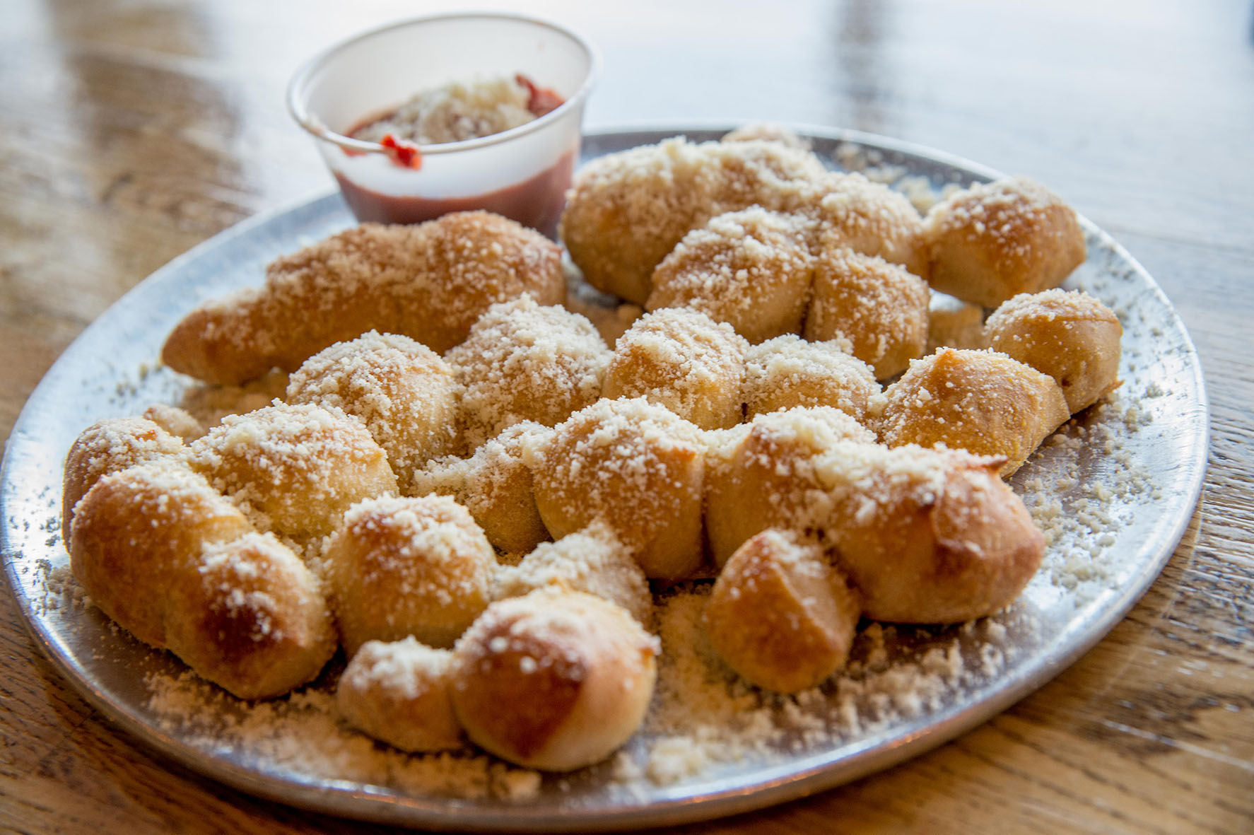 Pretzel bites at Mellow Mushroom. (photo by Mark Gilliland)