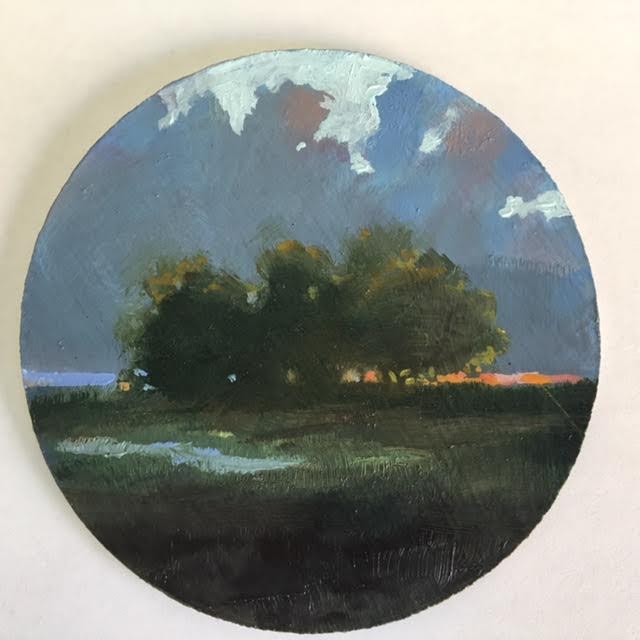 Townsend Atelier will open its "Circle" exhibition on Saturday, Dec. 3, during the MainX24 festival. More than 100 students and instructors were given a 4-inch round pulp-board coaster and challenged to use it as a surface on which they could create anything they wished. The results run the gamut, with landscapes, portraits, oil paintings, watercolors, drawings, collages, relief sculptures and printmaking in the mix. All of the works are priced below $300.