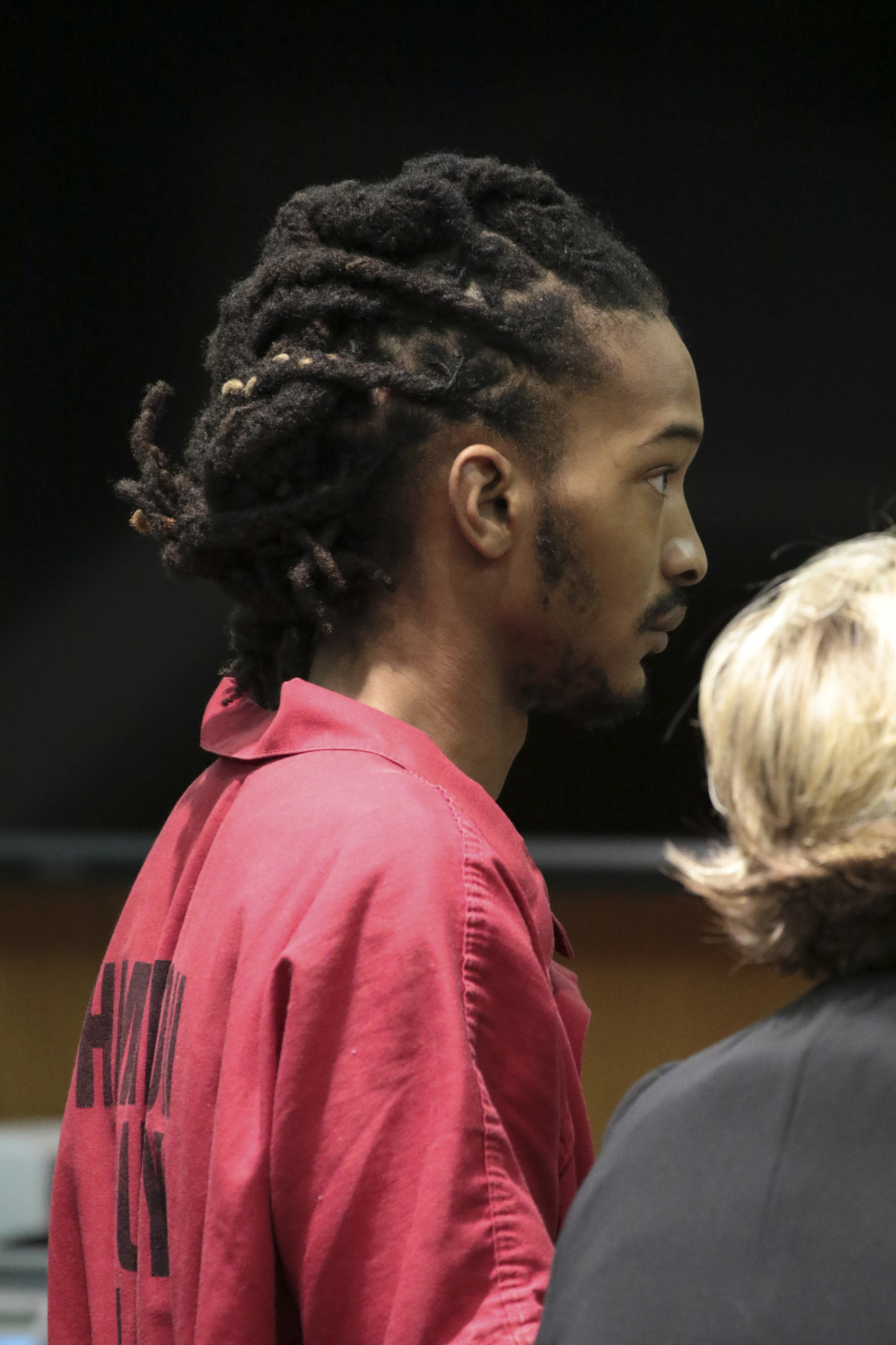 Staff Photo by Dan Henry / The Chattanooga Times Free Press- 11/29/16. Johnthony Walker, the bus driver charged in the school bus crash on Talley Road that left six children dead and others injured on November 21, makes his first appearance in Judge Lila Statom's courtroom on Tuesday, November 29, 2016.