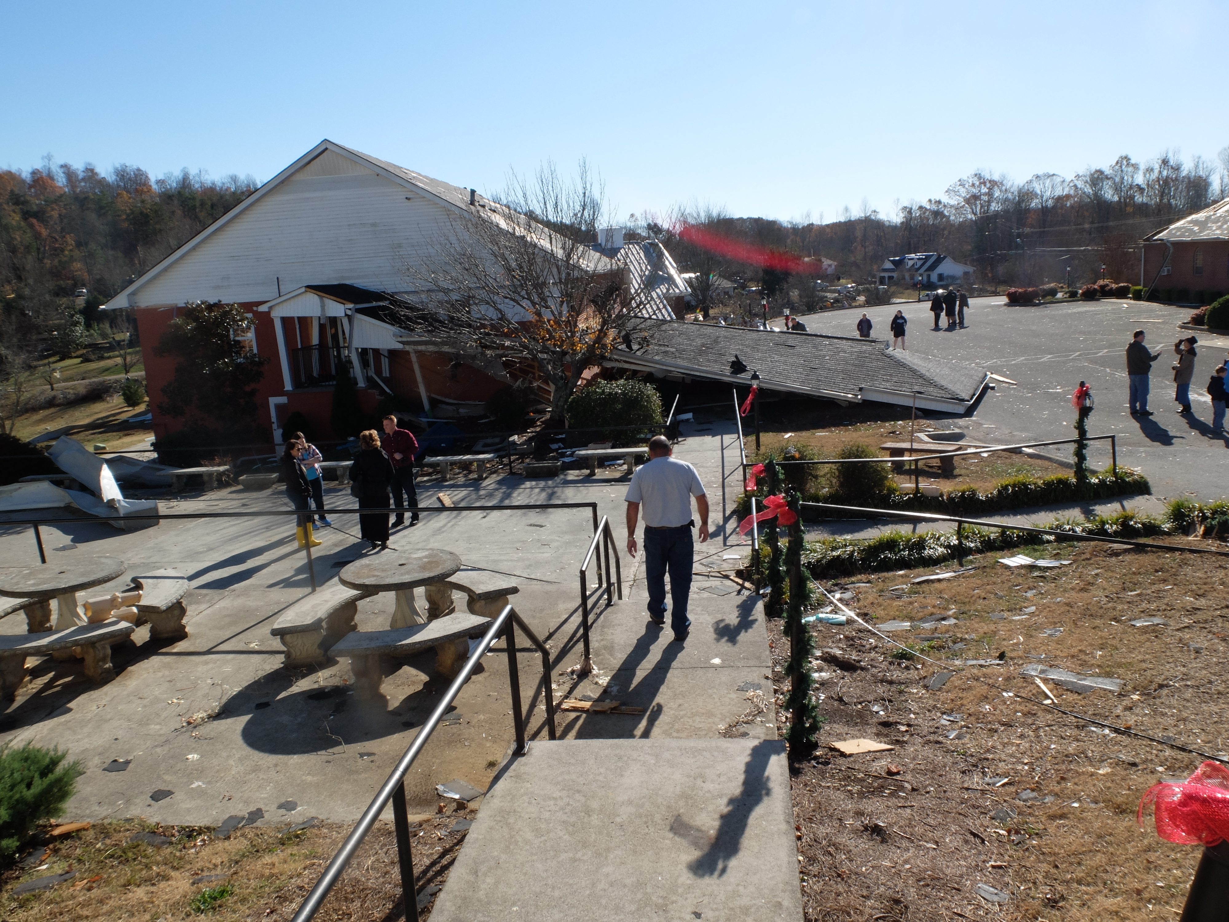 All six building on the campus at Fairview Christian Academy were damaged, if not destroyed early Wednesday in Athens, Tenn.