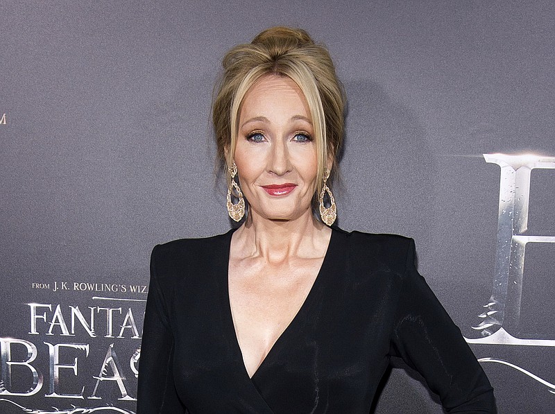 
              FILE - In this Nov. 10, 2016 file photo, J. K. Rowling attends the world premiere of "Fantastic Beasts and Where To Find Them"  in New York. The stage play "Harry Potter and the Cursed Child" has become London’s theater event of the year. Producers hope Broadway will shortly be under its spell, too. Talks are underway to bring the show to The Lyric Theatre by the spring of 2018. (Photo by Charles Sykes/Invision/AP, File)
            