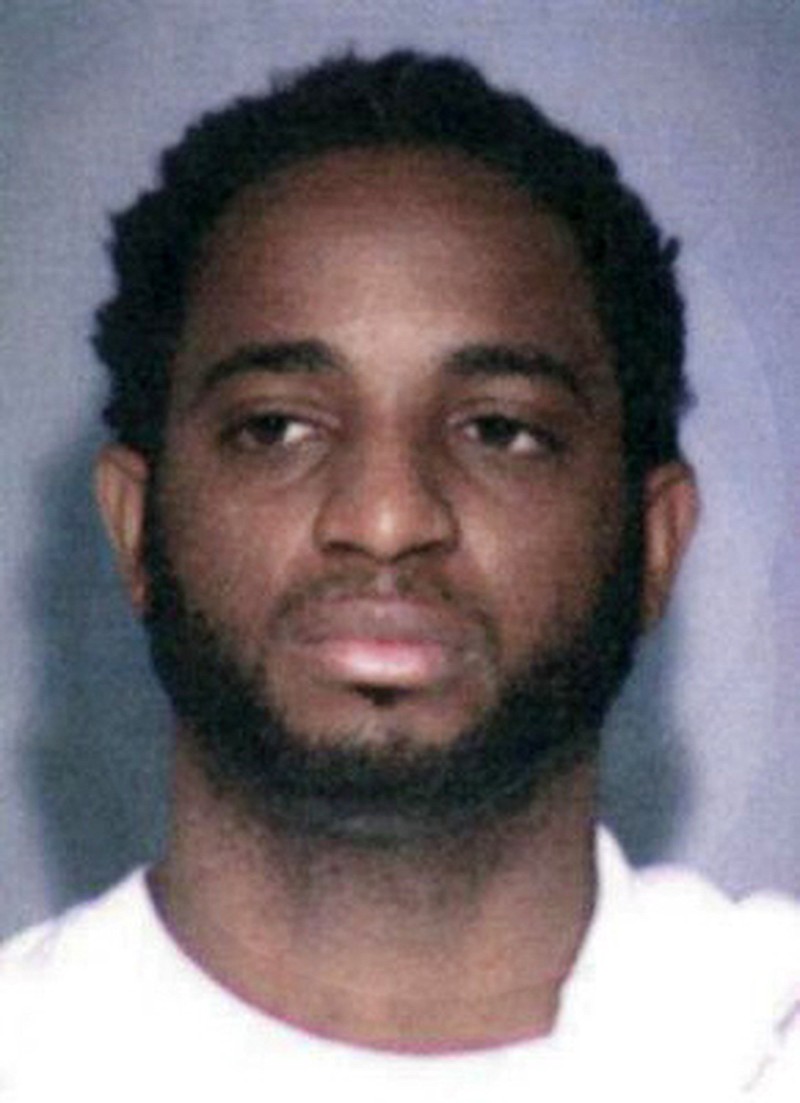 
              This undated photo provided by the FBI shows fugitive Marlon Jones who is wanted for multiple counts of murder in Los Angeles. The FBI has added Jones, a Jamaican fugitive to its most-wanted list as a suspect in the slaying of four people at a Los Angeles birthday party in October. The FBI announced a reward on Thursday, Dec. 1, 2016 of up to $100,000 for information leading to the arrest of Jones who should be "considered armed and extremely dangerous." (FBI via AP)
            