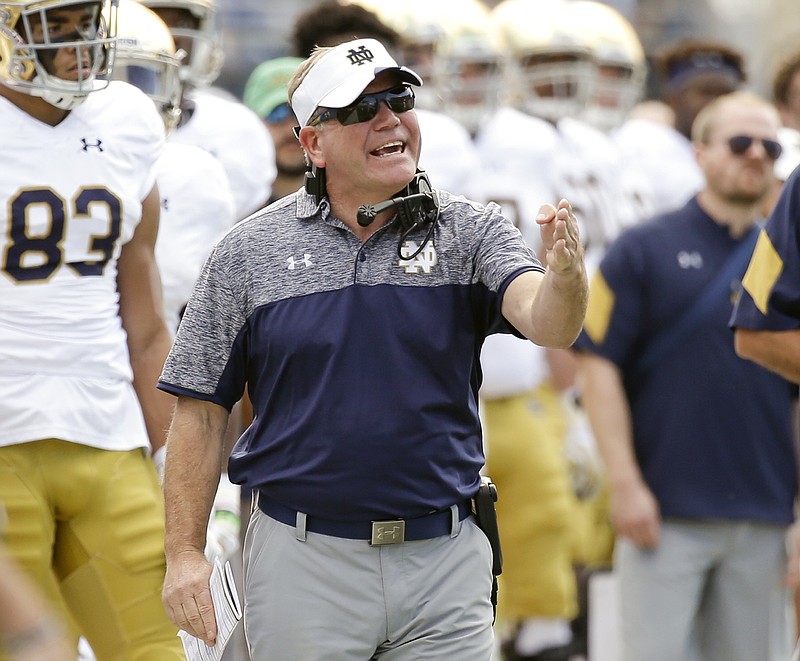 Notre Dame AD Swarbrick backs Kelly on his weekly radio show | Chattanooga  Times Free Press