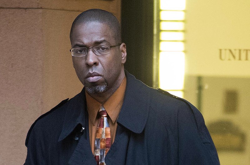 
              FILE - In this Jan. 26, 2015 file photo, former CIA officer Jeffrey Sterling leaves federal court in Alexandria, Va. A three-judge panel of the 4th U.S. Circuit Court of Appeals will hear Sterling's case on Tuesday, Dec. 6, 2016. A jury convicted Sterling on all counts last year after he was charged under the Espionage Act for leaking details of a CIA mission to New York Times journalist James Risen. (AP Photo/Kevin Wolf, File)
            