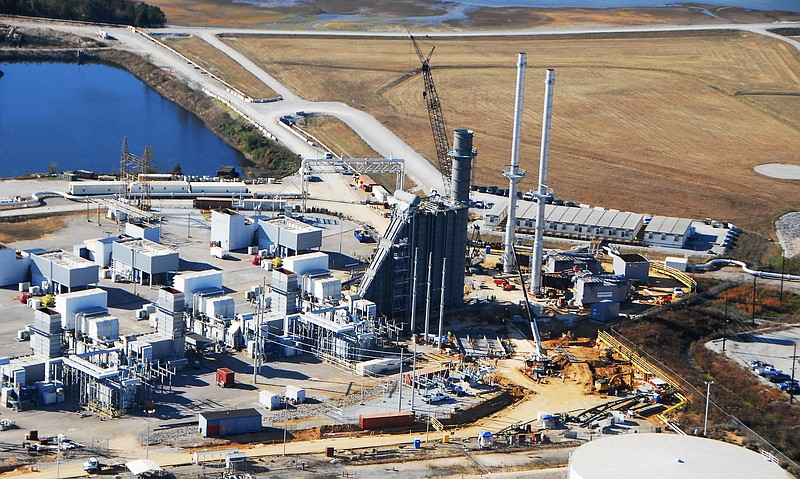 A new heat recovery generator being added to a combustion turbine at TVA's power plant in New Johnsonville, Tenn., will help create steam needed by the adjacent Chemours plant, which employs 1,100 persons making titanium dioxide.