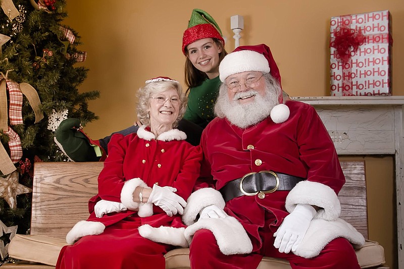Santa and Mrs. Claus will be portrayed by Jim Trubey, right, and Jenny Matlock, left, at the Marsh House in LaFayette, Ga., on Sunday, Dec. 11.