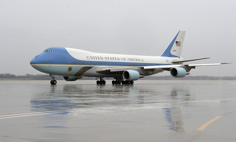 
              Air force One, with President Barack Obama aboard, prepares to take off from Andrews Air Force Base, Md., Tuesday, Dec. 6, 2016. President-elect Donald Trump wants the government's contract for a new Air Force One canceled.  (AP Photo/Susan Walsh)
            