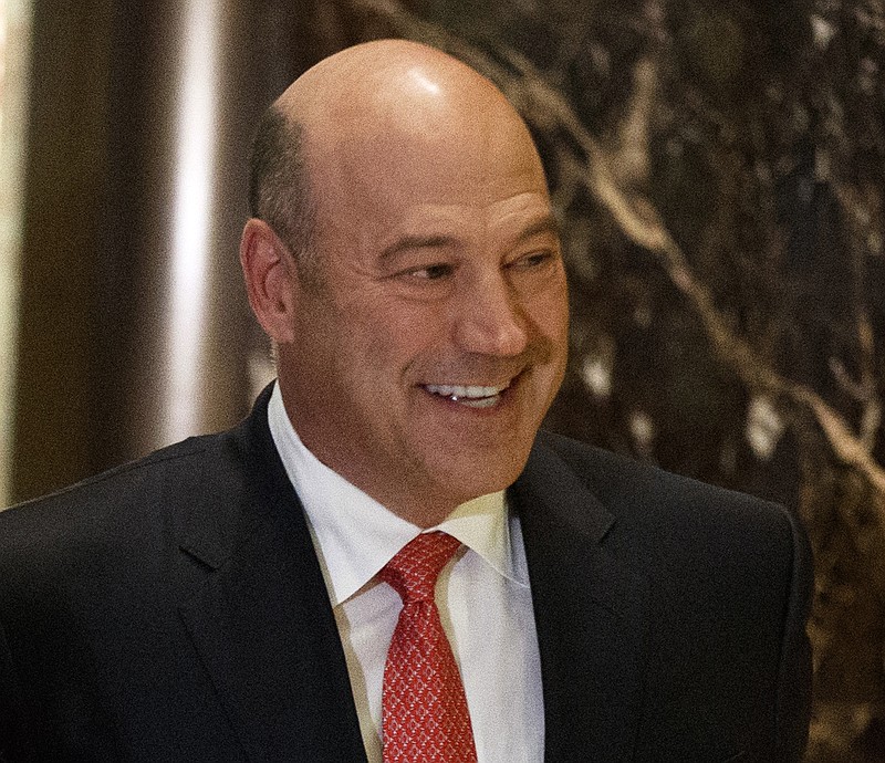 In this Nov. 29, 2016, photo, Goldman Sachs COO Gary Cohn arrives at Trump Tower in New York, for a meeting with President-elect Donald Trump. Trump is expected to pick Cohn to lead the White House National Economic Council, according to two people informed of the decision. (AP Photo/Evan Vucci)