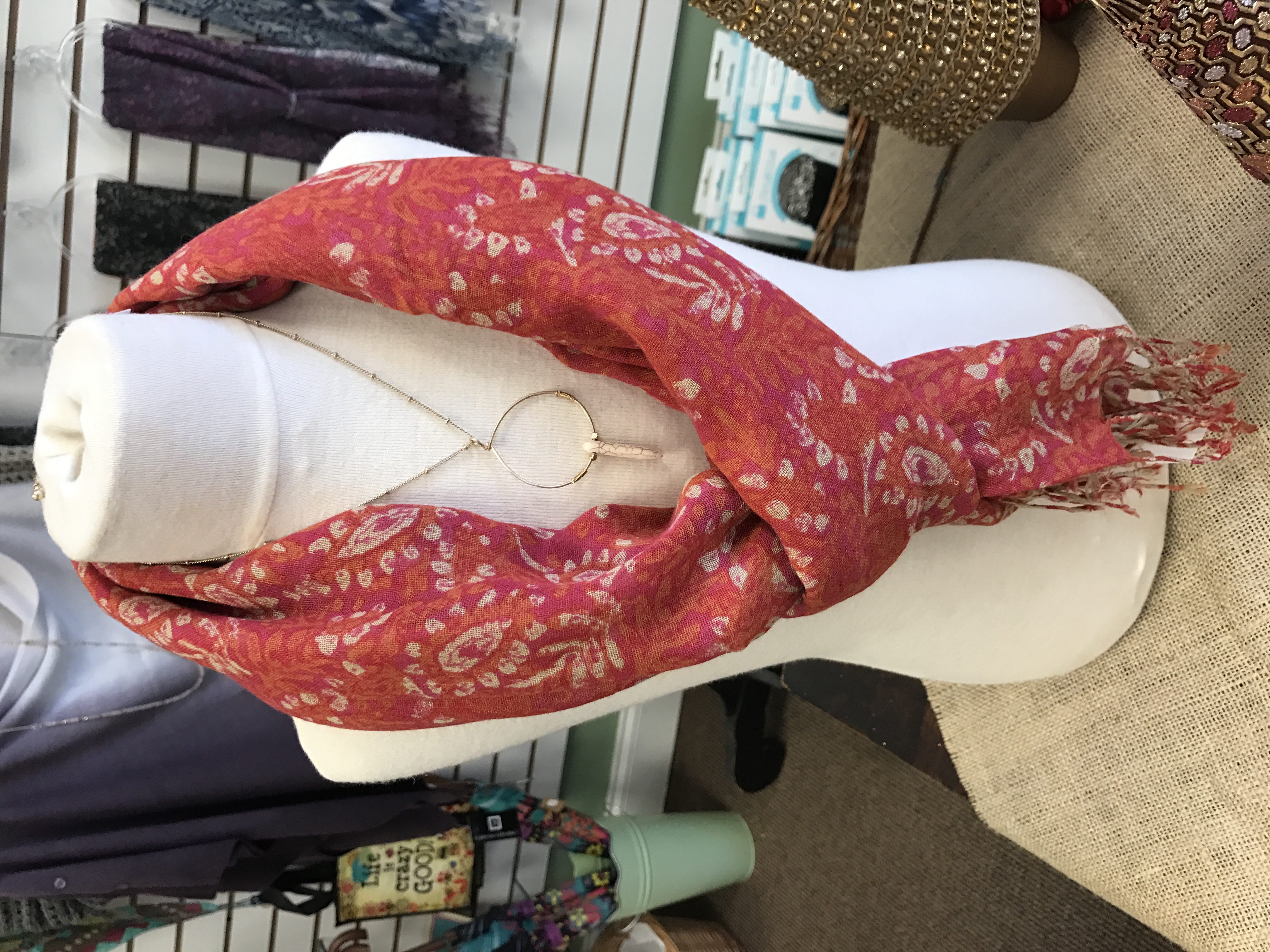 All Creatures Great and Small carries a wide range of scarves and jewelry.