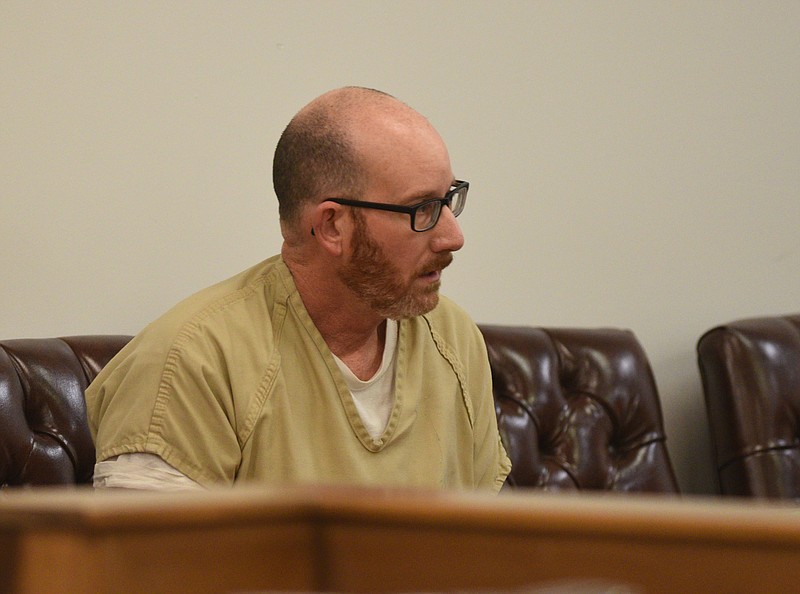 Donnie Brantley takes a seat before his arraignment Tuesday, Dec. 13, 2016, in Judge Andrew Freiberg's courtroom at the Bradley County Criminal Court. 