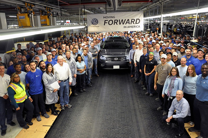 Production starts on the Volkswagen Atlas.