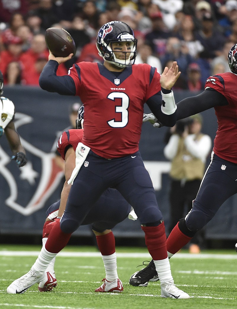 Osweiler benched, Bradley fired, Texans beat Jags 21-20