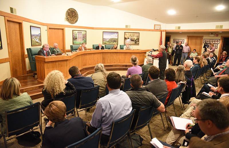 The Signal Mountain Town Council hears residents' opinions about the possibility of the town forming its own school system.