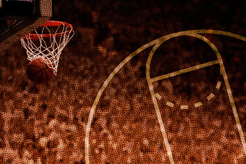 Basketball hoop background