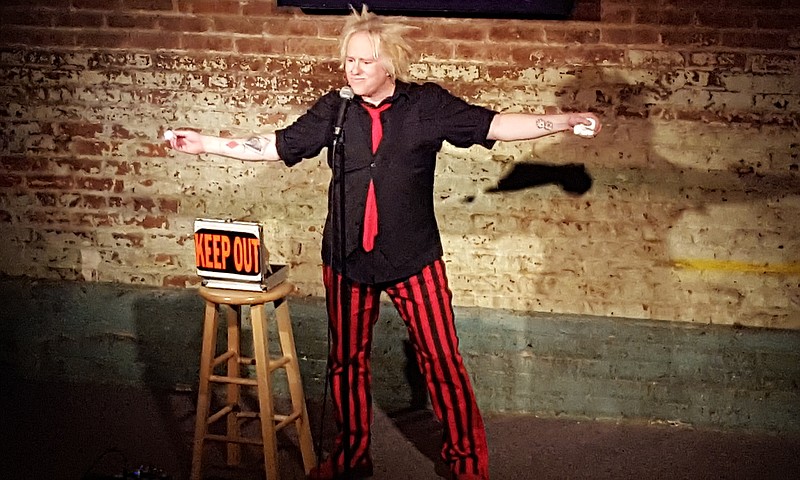 Shows by The Swinger David Scott are known as much for spectacle as stand-up.