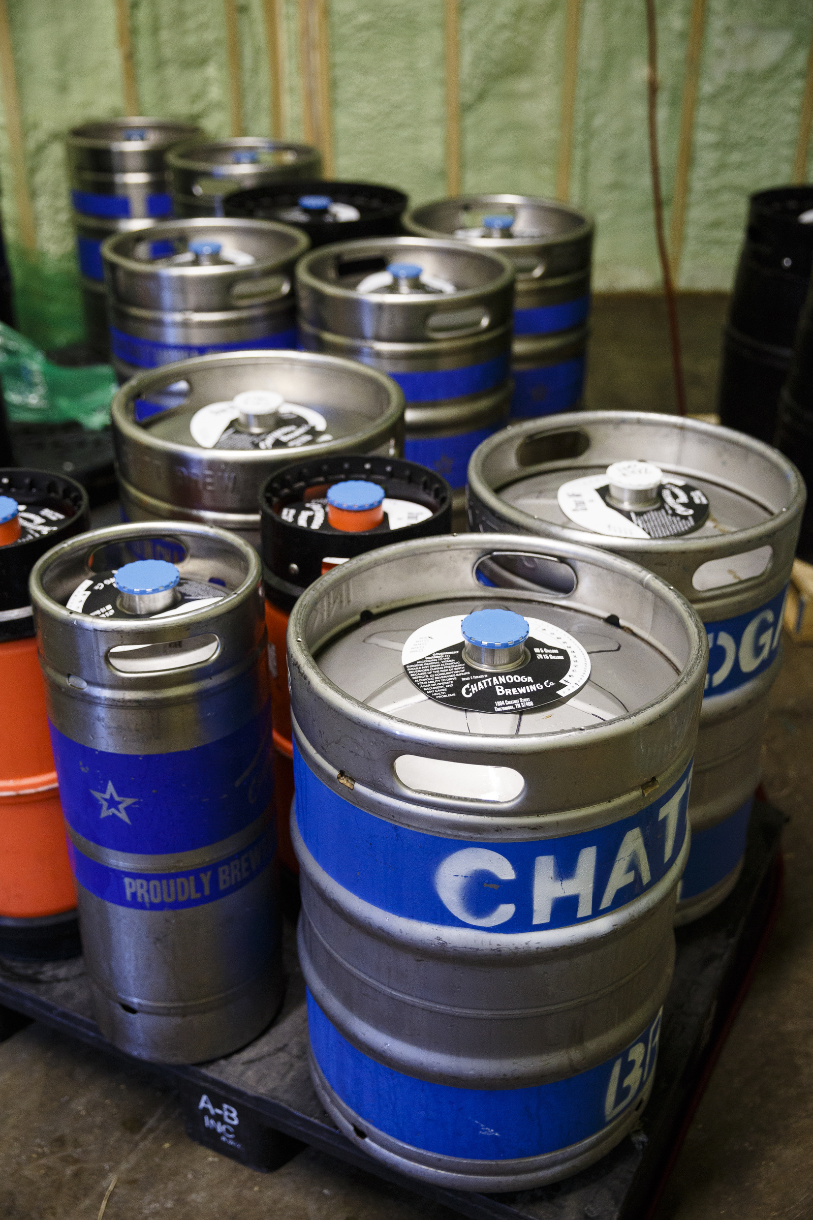 Chattanooga Brewing Company's new high-gravity beer, the Stout AF, has been prepared for sale on Jan. 1, seen here in kegs at the brewery on Thursday, Dec. 29, 2016, in Chattanooga, Tenn. On Jan. 1, a new state law increases the alcohol by volume cap for beer from 6.2% to 10.1% which will allow grocery stores and breweries to sell high-gravity beers which could previously only be sold at liquor stores.
