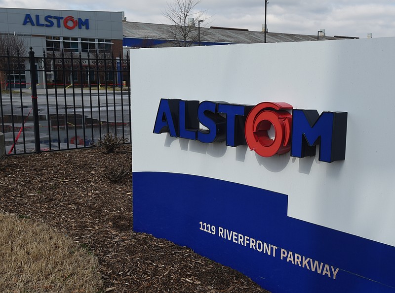 The Alstom plant is on Riverfront Parkway in downtown Chattanooga.