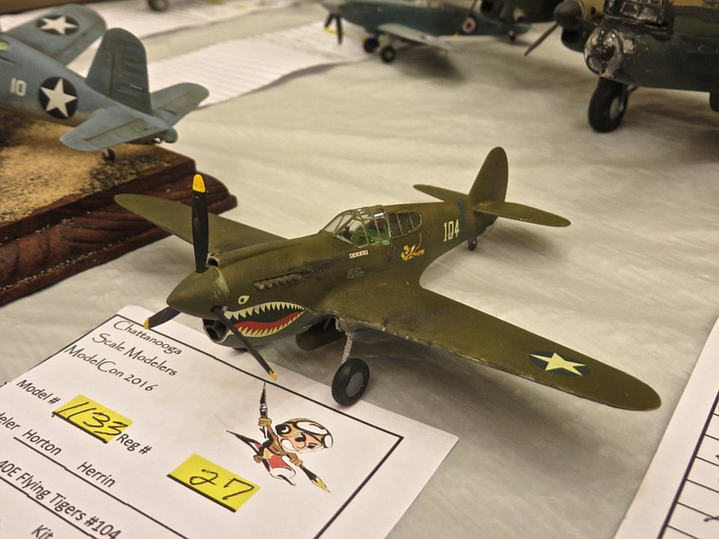 A Flying Tigers replica on display at a previous Modelcon.