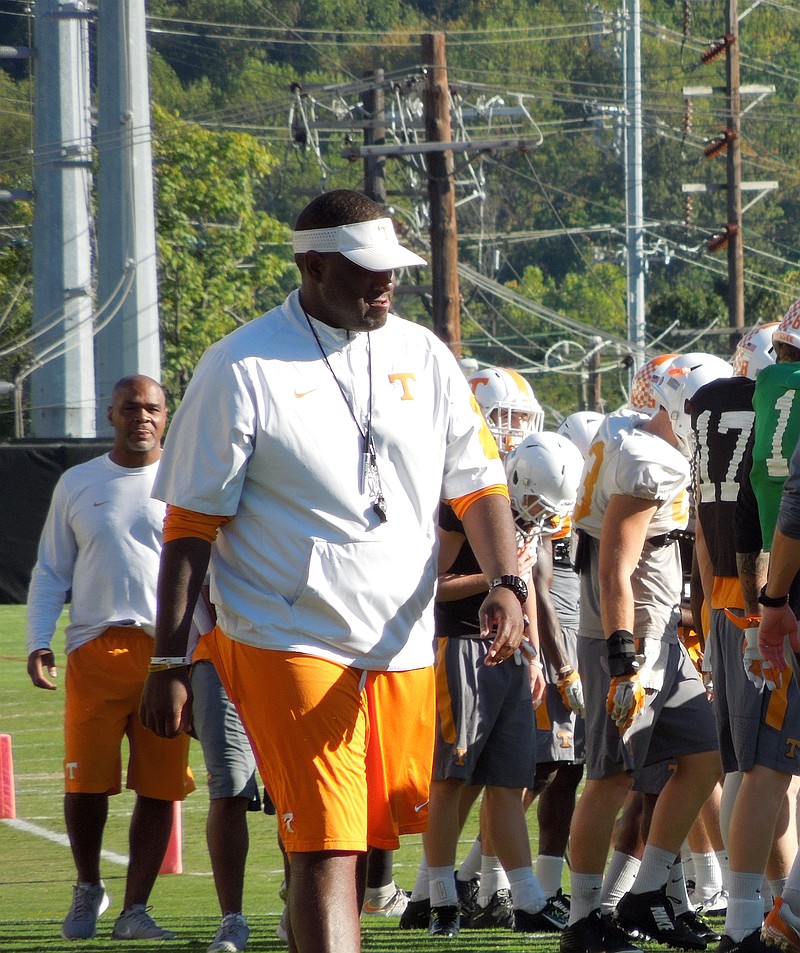 Larry Scott, who recently finished his first season as tight ends coach at Tennessee, could be promoted to offensive coordinator.