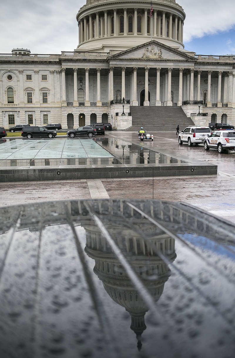 President Barack Obama visited Democratic lawmakers at the Capitol on Wednesday to to discuss Republican efforts to repeal the Affordable Care Act.