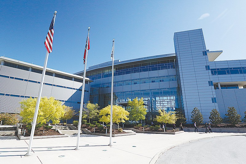 Oak Ridge National Laboratory's Spallation Neutron Source facility is seen in 2015.