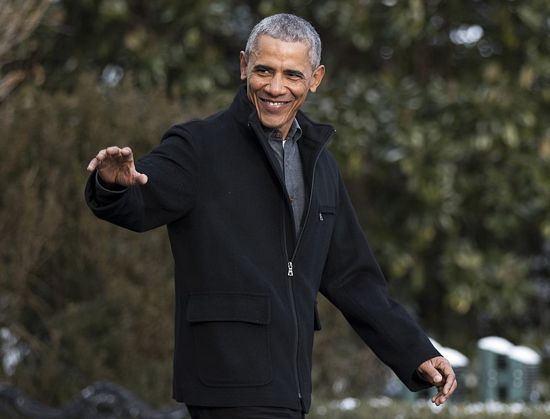 
              In this Jan. 7, 2017, photo, President Barack Obama waves as he leaves the White House in Washington. Now an elder statesman, Obama will return Jan. 10 to the city that launched his unlikely political career to deliver one final speech as president: a parting plea to Americans not to lose faith in their future, no matter what they think about their next president. (AP Photo/Manuel Balce Ceneta)
            