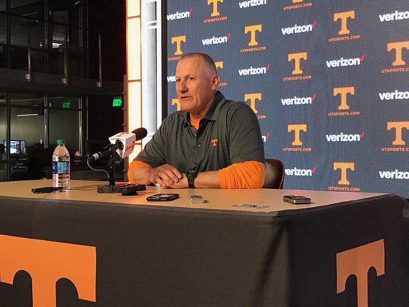 Rock Gullickson is introduced as Tennessee football's new strength coach on Jan. 10, 2017.