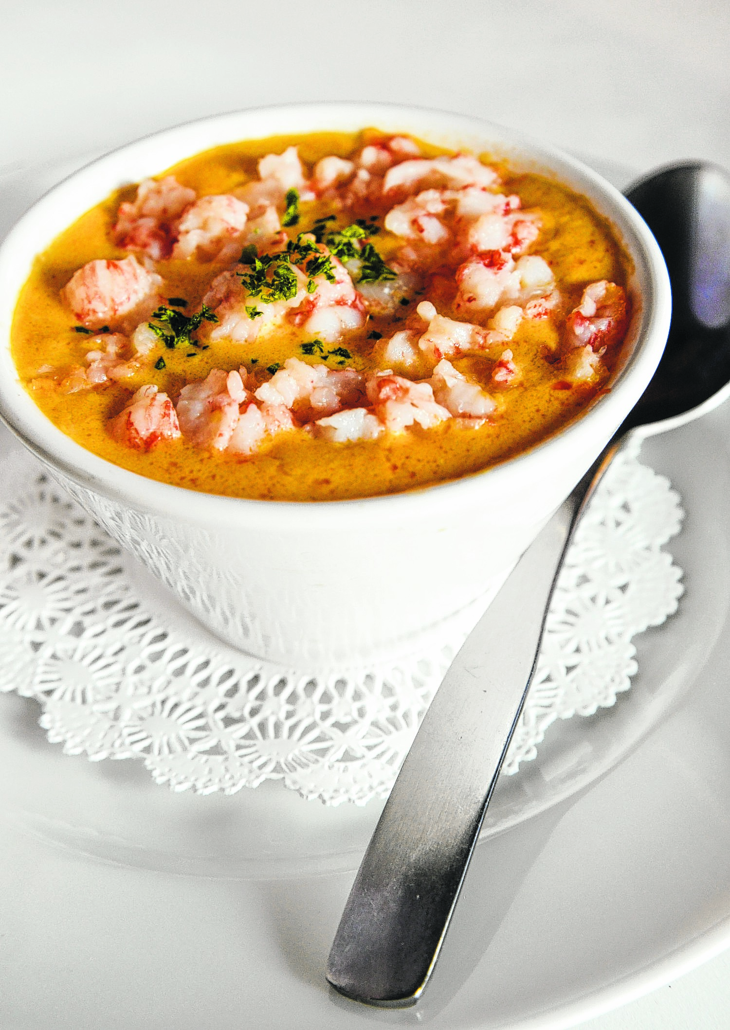Lobster bisque at Catch Bar and Grill. (Photo by Mark Gilliland)
