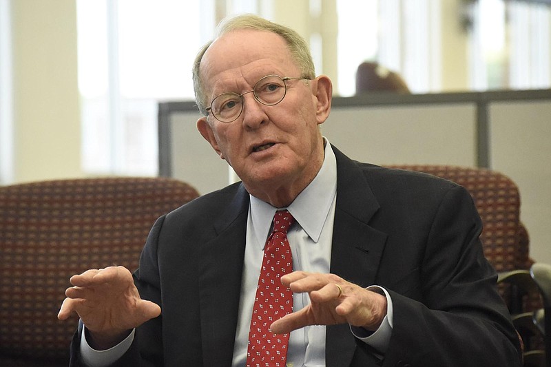 Tennessee's senior senator Lamar Alexander visited the Chattanooga Times Free Press for a conversation with the newspaper's editorial board.  Senator Alexander discussed such topics as solar power and overtime pay issues.  