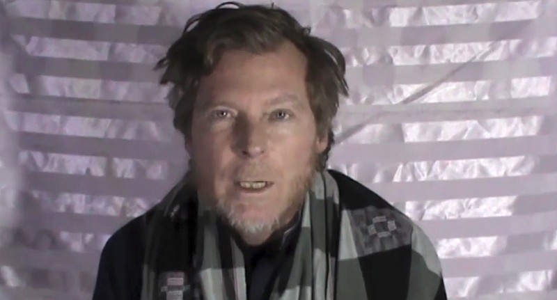 
              This image made from video released by the Taliban on Wednesday, Jan. 11, 2017 shows an Australian identified as Timothy Weekes making a statement on camera while in captivity. The video shows Weekes and an American who were kidnapped in August, the first time they’ve been seen since their abduction. The two men, an American identified as Kevin King and an Australian identified as Timothy Weekes, were abducted outside the American University of Afghanistan in Kabul, where they worked as teachers. (militant video via AP)
            