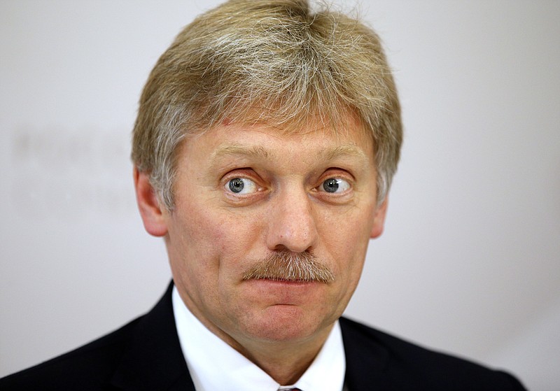 
              FILE In this file photo taken on Thursday, May 19, 2016, Russian President Vladimir Putin's press secretary Dmitry Peskov listens for a question during his news conference at the ASEAN Russia summit, in the Black Sea resort of Sochi, Russia. A spokesman for President Vladimir Putin on Wednesday Jan 11, 2017 denied allegations that the Kremlin has collected compromising information about U.S. President-elect Donald Trump, deriding the claim as a "complete fabrication and utter nonsense." (AP Photo/Alexander Zemlianichenko, file)
            