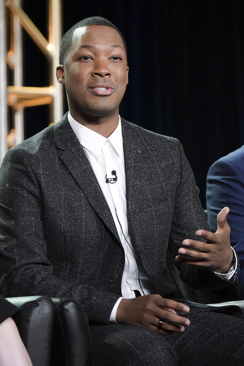 
              Corey Hawkins speaks at the "24 Legacy" panel at the FOX portion of the 2017 Winter Television Critics Association press tour on Wednesday, Jan. 11, 2017, in Pasadena, Calif. (Photo by Richard Shotwell/Invision/AP)
            