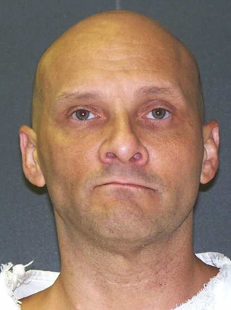 This undated photo provided by the Texas Department of Criminal Justice shows death row inmate Christopher Wilkins. Wilkins is set for lethal injection Wednesday, Jan. 11, 2017, as the nation's first execution this year. (Texas Department of Criminal Justice via AP)


