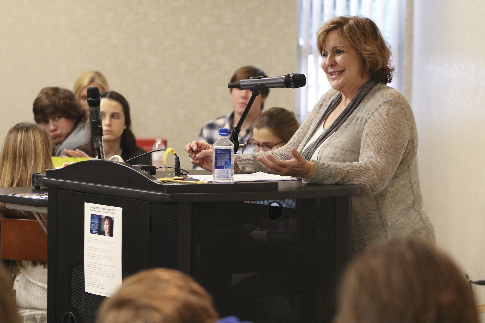 Bestselling author Jacquelyn Mitchard recently was in town to speak at the Young Writers Conference at Chattanooga State Community College.