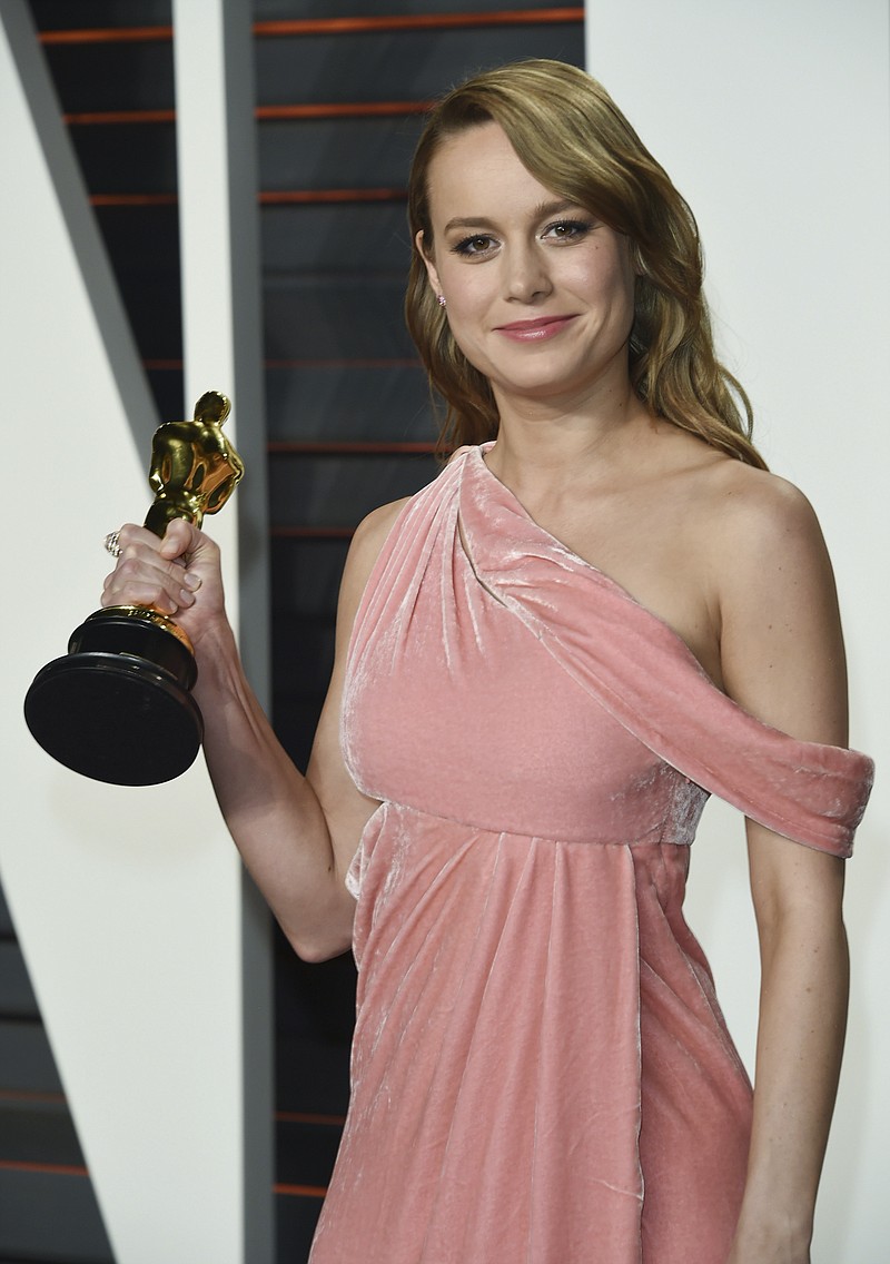 
              FILE - In this Feb. 28, 2016 file photo, "Best Actress" winner Brie Larson arrives at the Vanity Fair Oscar Party in Beverly Hills, Calif.  The Academy of Motion Pictures Arts and Sciences announced Friday, Jan. 13, 2017, that Oscar-winning actress Larson will help announce this year’s Oscar nominees at a presentation on Tuesday, Jan. 24.(Photo by Evan Agostini/Invision/AP)
            