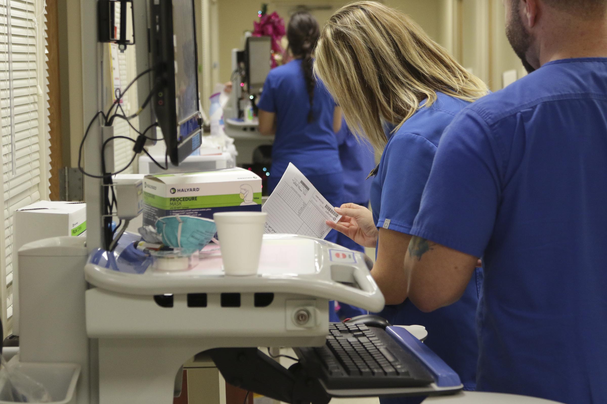 Staff Photo by Dan Henry / The Chattanooga Times Free Press- 12/28/16. Images of unidentified nurses at an unidentified hospital.