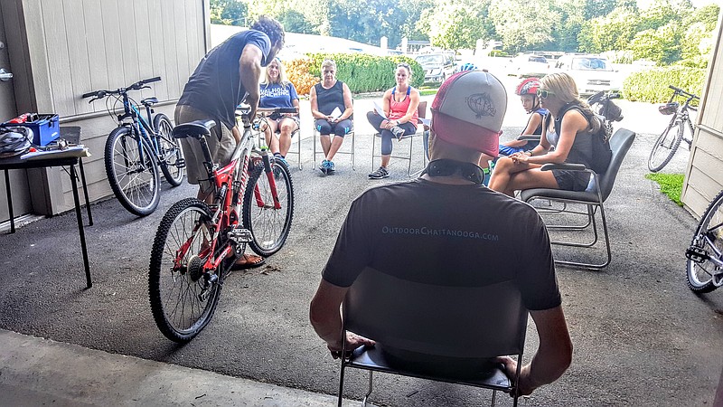 The bike maintenance workshop isn't just a how-to on changing tires, Chapin said. It's also about recognizing what you can fix yourself and what requires a professional's care to fix. Even experienced cyclists can learn from Outdoor Chattanooga's workshops.