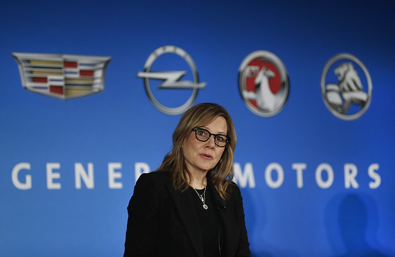 
              FILE- In this Jan. 10, 2017, file photo, General Motors Chairman and CEO Mary Barra speaks about the financial outlook of the automaker in Detroit. General Motors will announce a $1 billion investment in its factories that will create or keep around 1,000 jobs, a person briefed on the matter said Monday, Jan. 16. (AP Photo/Paul Sancya, File)
            