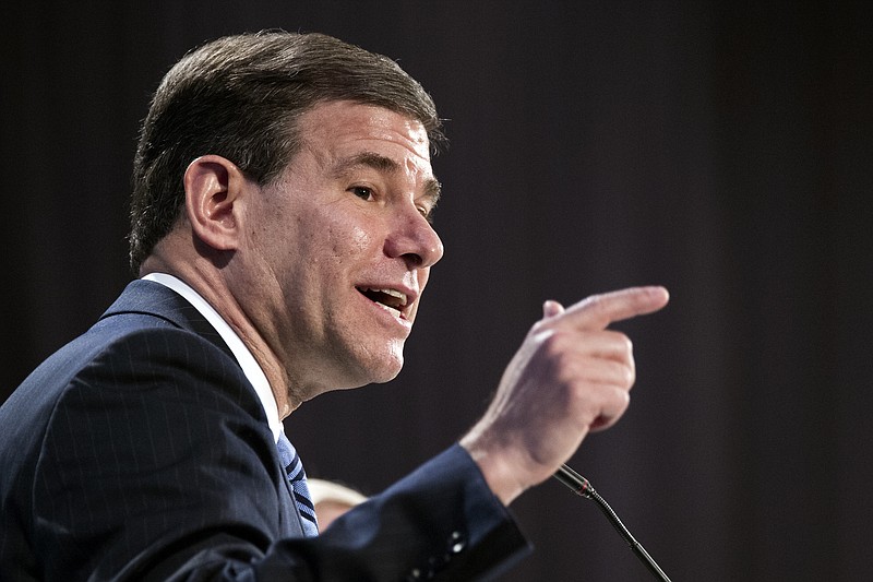 
              FILE - In this Nov. 17, 2016, file photo, Judge William Pryor, U.S. Court of Appeals, Eleventh Circuit, moderates a panel discussion during the Federalist Society's National Lawyers Convention in Washington. President-elect Donald Trump has met with one of the judges on his short list for potential Supreme Court nominees, less than two weeks before he is expected to announce his choice for the nation’s highest court. Pryor met with Trump in New York on Jan. 14, said two people familiar with the meeting.  (AP Photo/Cliff Owen, File)
            