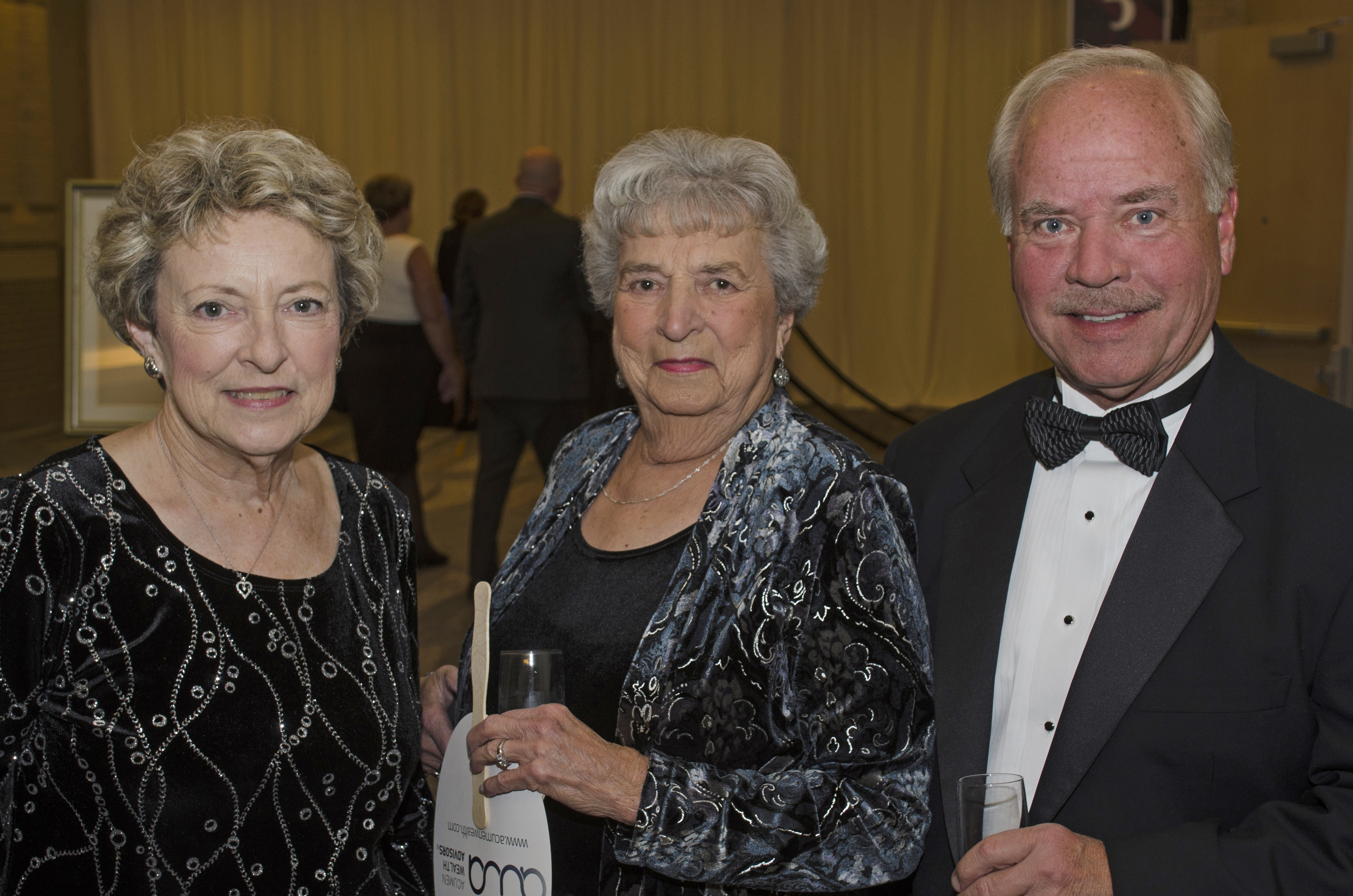 Diana Benson, Elizabeth Wright and Don Wilson