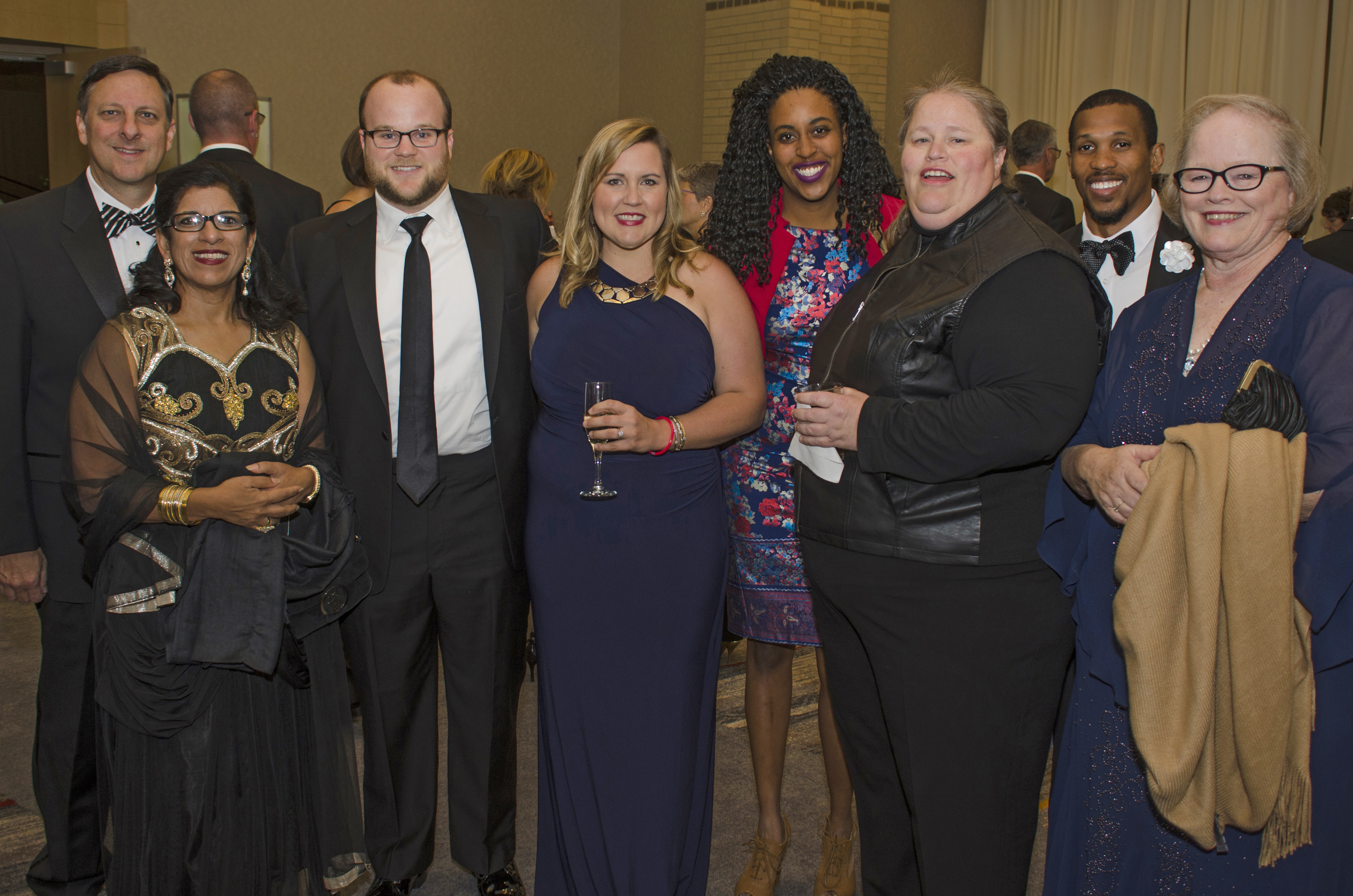 Dane Boyington & Sheila Boyington, Aaron & Charlotte Wells, Nicole Lewis, Michelle Peterson, Montrell Besley and Emily Peterson