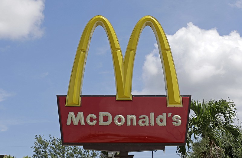 
              This Tuesday, June 28, 2016, photo shows the sign at a McDonald's restaurant, in Miami. On Monday, Jan. 23, 2017, McDonald's said quarterly sales rose 2.7 percent at established locations as growth overseas offset a drop in the U.S. (AP Photo/Alan Diaz)
            