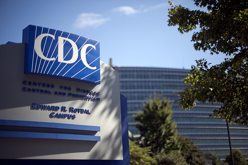 
              FILE - In this Oct. 8, 2013, file photo, a sign marks the entrance to the federal Centers for Disease Control and Prevention (CDC) in Atlanta. The CDC has canceled a Feb. 2017 conference on climate change and health but is not saying why publicly. (AP Photo/David Goldman, File)
            