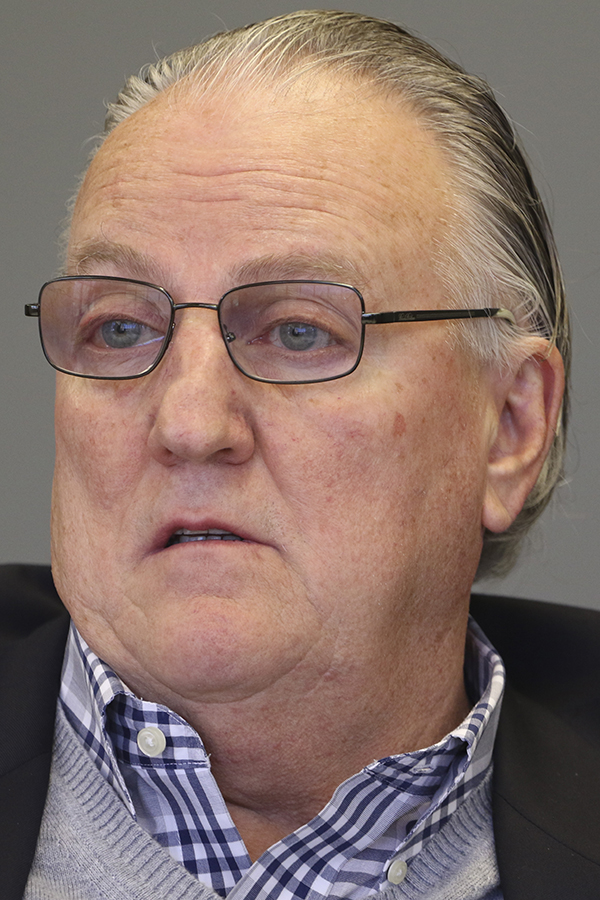 Staff Photo by Dan Henry / The Chattanooga Times Free Press- 1/16/15. Carl Henderson, board treasurer, speaks about the new Chattanooga History Center on Friday, January 15, 2015 which needs $4.2 million to open its doors. There is no opening date set as of yet. Black is the director of the CHC.