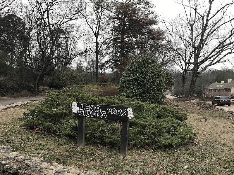 Lena Givens Park, at Signal Mountain Boulevard and Mississippi Avenue, is one of the areas of focus for the Town Beautification Committee.