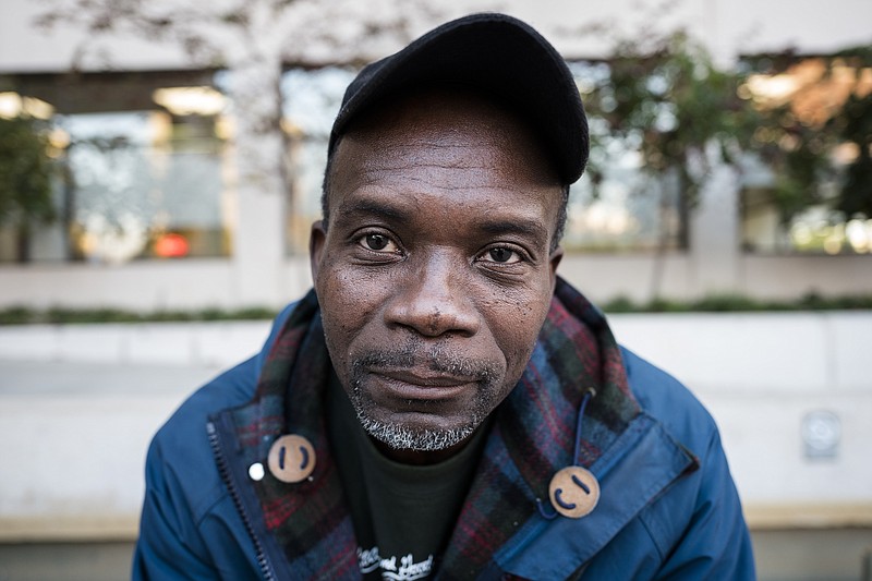 Formerly homeless veteran Jesse Buckley was helped by the city to find housing, but still needed basic necessities like bedding and dishes. Last November, when this photograph was taken, the city and UTC partnered for Veterans Supplies & Action Day to help the 51-year-old Persian Gulf War veteran and others like him.